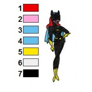 BatWoman Embroidery Design 3